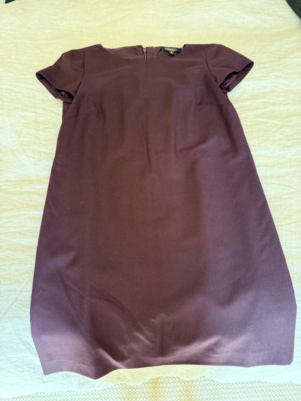 Brooks Brothers Plum Short Sleeve Shift Dress